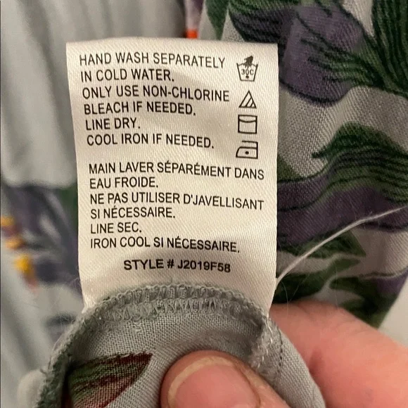 Women’s Patrons of Peace Grey & Floral Midi Dress Size Medium - Picture 8 of 8